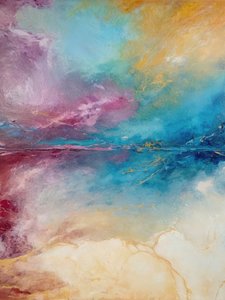Farbige Traumlandschaft-Reflexion