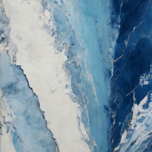Tiefblauer Eisfluss