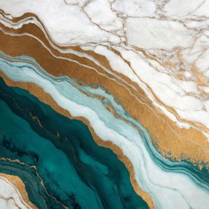 Smaragd-Gold-Marmorfluss
