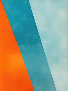 Geometrisches Blau Orange von Alpenglow Workshop