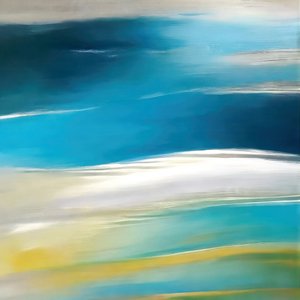 Modernes Blaues Seestück