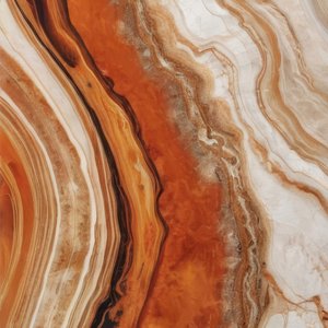 Reicher orangefarbener Achatfluss