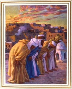 El Rekaa ou Linclination La Priere Gebet der Verneigung, 1918 von Alphonse Etienne Dinet