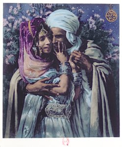 Sklave der Liebe (Farblithografie) von Alphonse Etienne Dinet