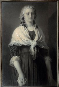 Porträt von Königin Marie Antoinette (1755-1793) in der Conciergerie von Alphonse François
