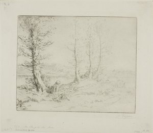 Entlang des Flussufers von Alphonse Legros