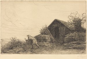Entlang des Hügels (Sur le haut de la colline) von Alphonse Legros