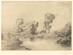 Ufer der Marne von Alphonse Legros