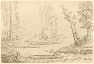 Ufer der Somme bei Amiens (Detail) von Alphonse Legros