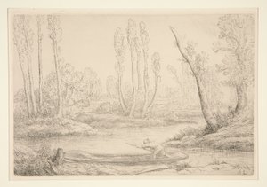 Ufer der Somme bei von Alphonse Legros