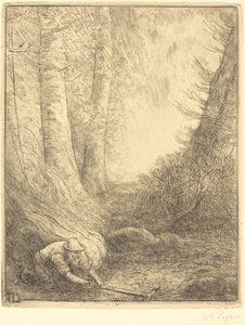 Das Verbrennen des Grases von Alphonse Legros