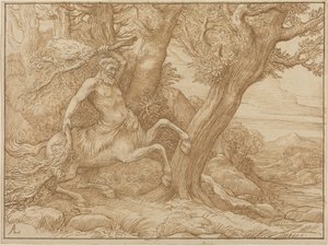 Zentaur mit Zweigen