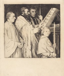 Choristen, 1. Platte (Le lutrin)