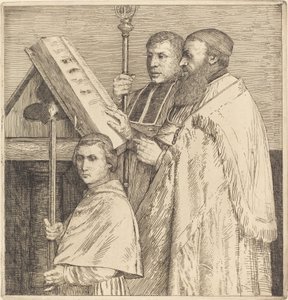 Choristen, 2. Platte (Le lutrin)
