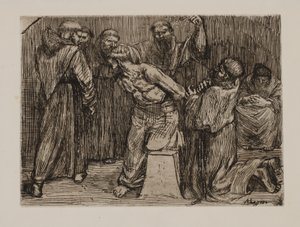 Disziplin im Kloster von Alphonse Legros