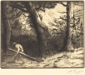Waldrand in Bourgogne von Alphonse Legros