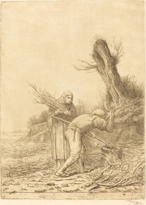 Bündelmacher (Les faiseurs de fagots) von Alphonse Legros