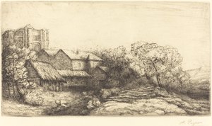 Der Bauernhof des Klosters von Alphonse Legros