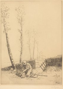 Das Auffinden des Schafes von Alphonse Legros