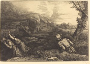 Feuer im Weiler von Alphonse Legros