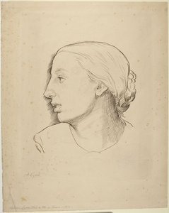 Kopf einer Frau von Alphonse Legros