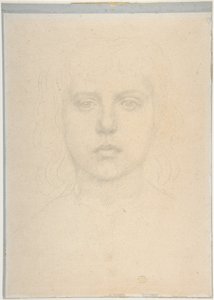 Kopf eines Mädchens von Alphonse Legros