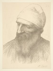 Kopf eines Mannes von Alphonse Legros