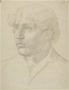 Kopf eines Mannes von Alphonse Legros