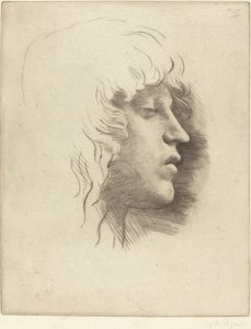 Kopf eines jungen Mädchens (Tete de jeune fille) von Alphonse Legros