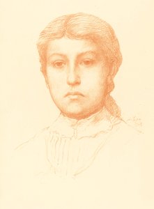 Kopf eines jungen Mädchens (Tête de jeune fille) von Alphonse Legros