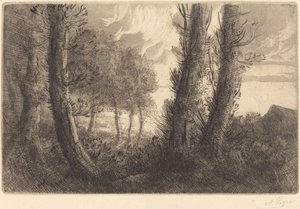 Landschaft von Alphonse Legros