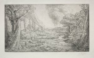 Landschaft von Alphonse Legros