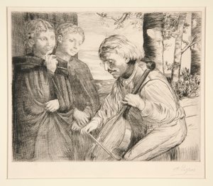 Der Violenspieler von Alphonse Legros