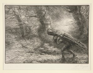 Die Rückkehr zur Hütte von Alphonse Legros