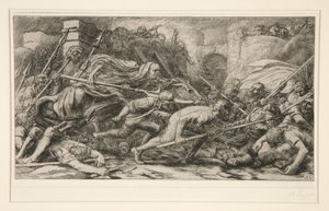 Der Triumph des Todes: Nach dem Kampf von Alphonse Legros