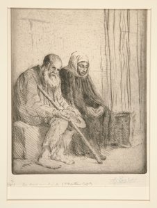 Die zwei Bettler von Alphonse Legros