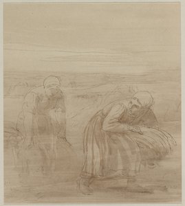 Die Ährenleserinnen, 1800er Jahre von Alphonse Legros