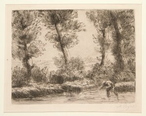 Die Ufer der Liane von Alphonse Legros