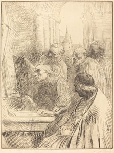 Mönche in der Kirche