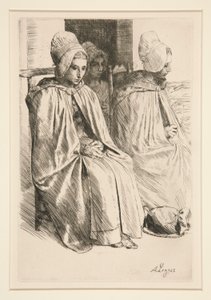 Bäuerinnen in der Umgebung von Boulogne von Alphonse Legros