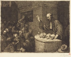 Phrenologiekurs, 2. Platte von Alphonse Legros