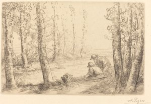 Ruhe entlang der Flussufer Repos au bord de la rivière