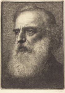 Selbstporträt, 4. Platte von Alphonse Legros