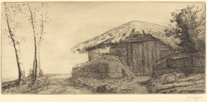 Hirtenhütte am Hang