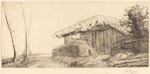 Hirtenhütte auf einem Hügel Bergerie sur le coteau