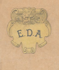 Studie für ein bronzenes Namensschild für Edward D. Adams (ca. 1892)