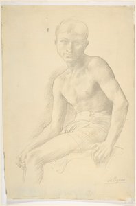 Studie einer Figur von Alphonse Legros