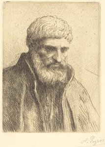 Studie eines alten Mannes von Alphonse Legros