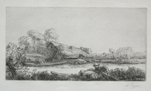 Der Bauernhof am Fluss: Abendeffekt