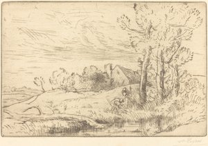 Das Haus des Brunnens von Alphonse Legros